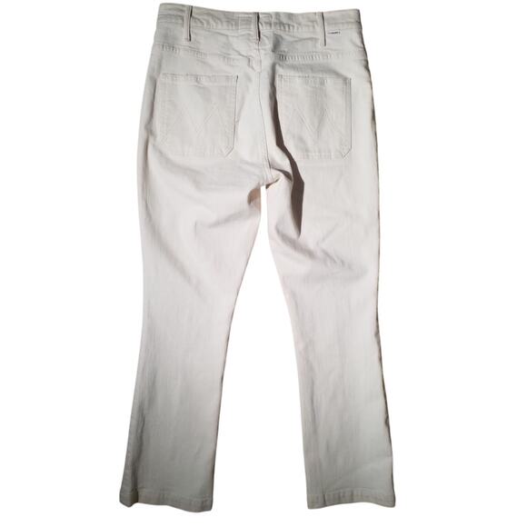 Mother Superior Womens 30 The Hustler Patch Pocket Flood Jeans Act Natural - Picture 3 of 7